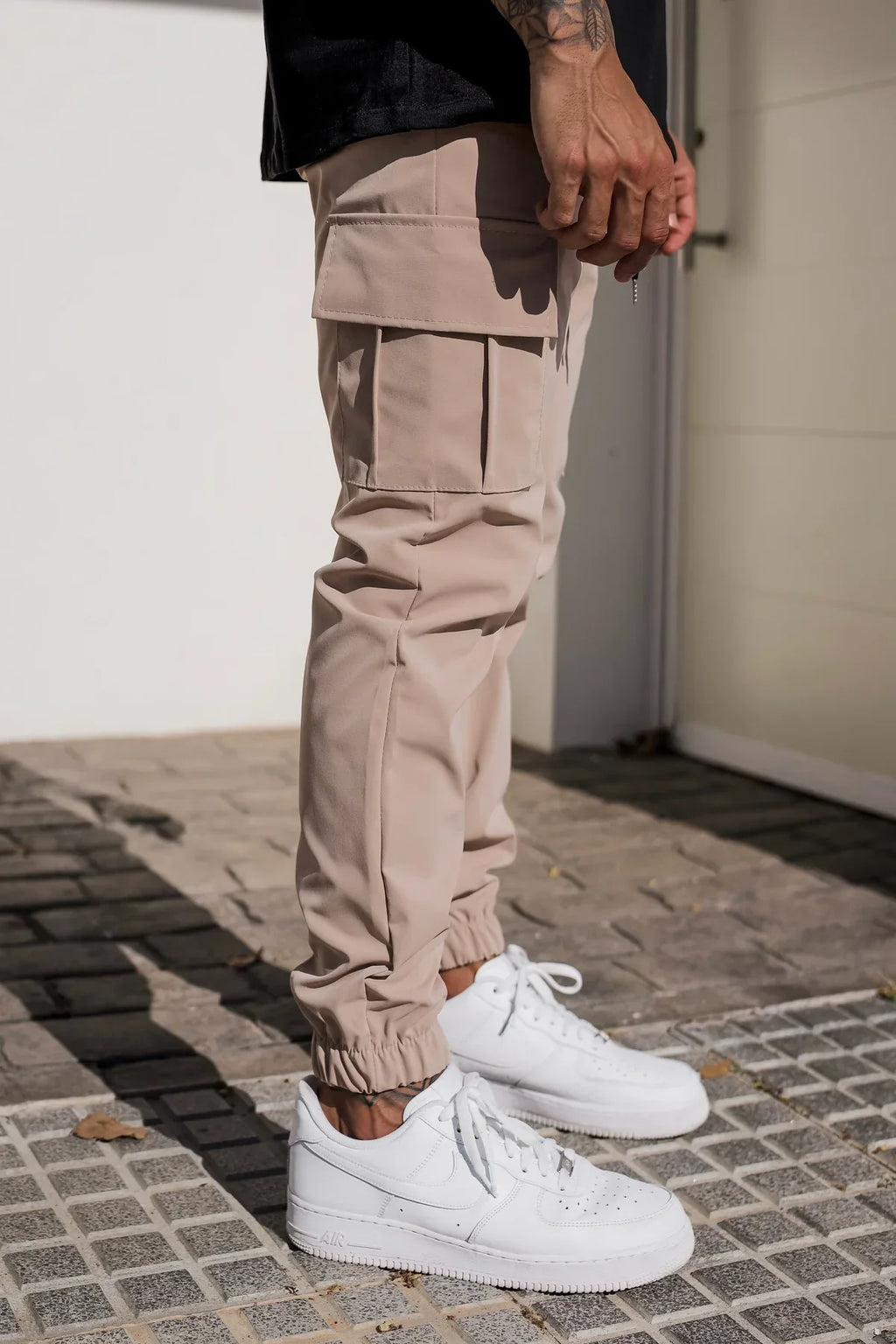 Pantalon cargo jogger fuselé pour homme