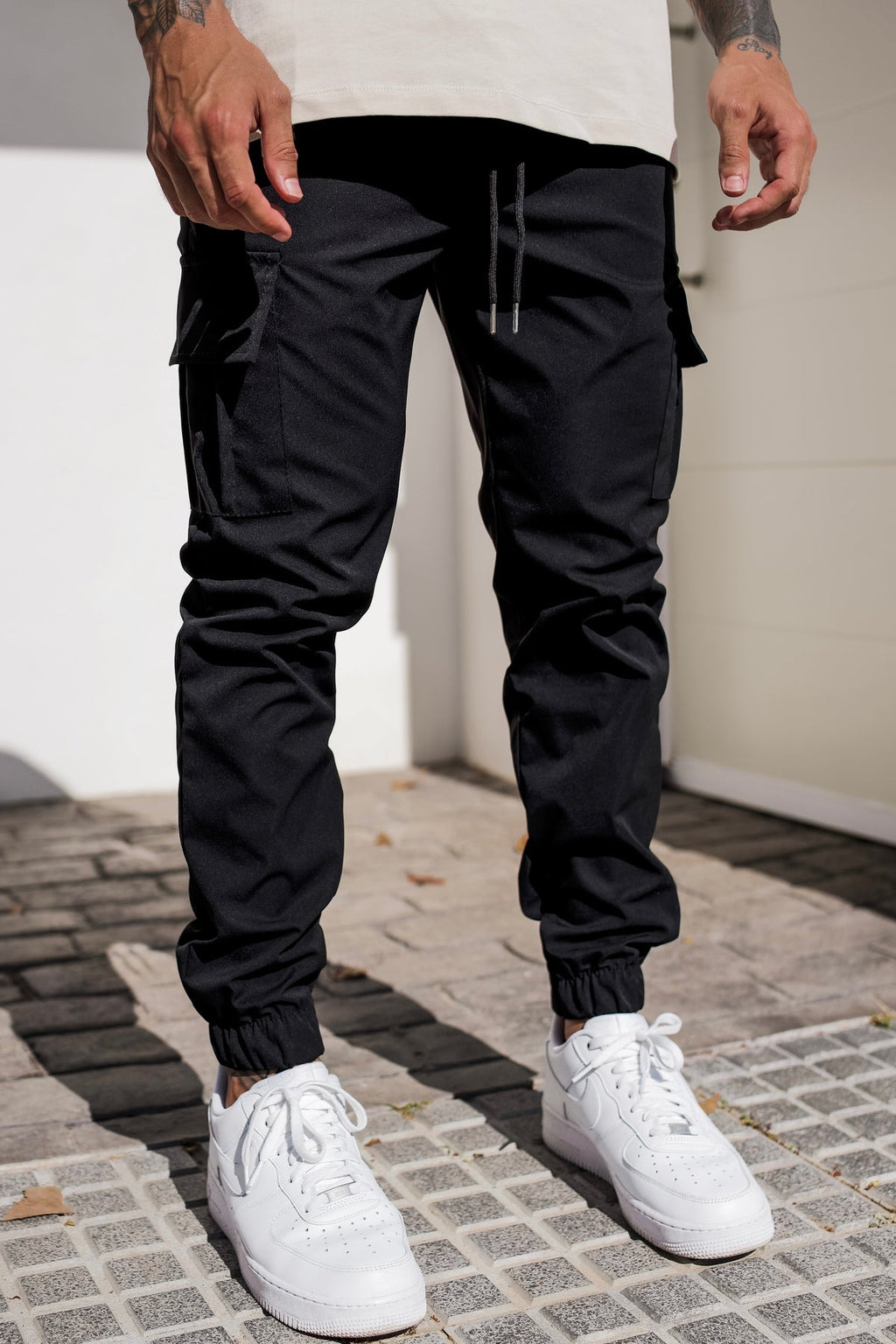 Pantalon cargo jogger fuselé pour homme