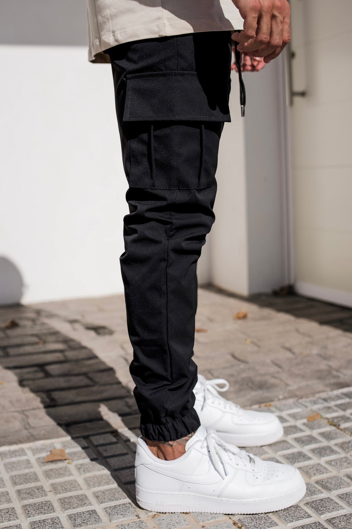 Pantalon cargo jogger fuselé pour homme