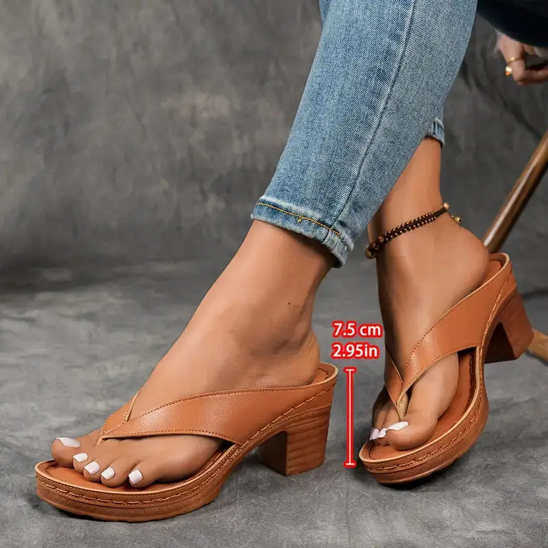 Women's Platform Thong Sandals
