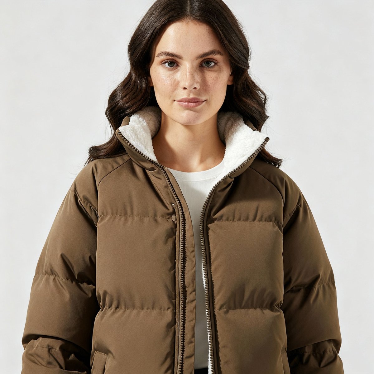 Women’s Fleece-Lined Puffer Jacket