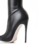 Damen Overknee-Stiefel mit Reißverschluss und elegantem High-Heel-Design