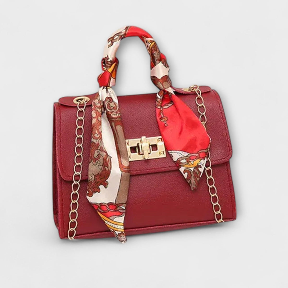 Sac bandoulière pour femme avec poignée foulard
