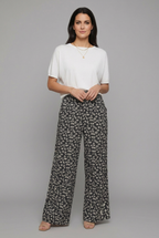 Pantalones Palazzo para mujer con estampado floral pequeño