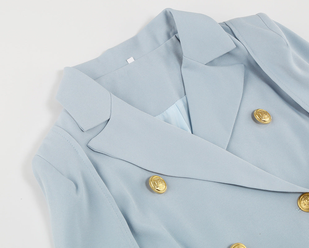 Mini-robe blazer cape pour femme