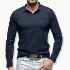 Polo classica da uomo a maniche lunghe