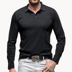 Polo classica da uomo a maniche lunghe