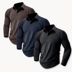 Polo classica da uomo a maniche lunghe