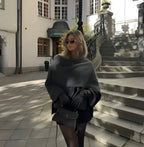 Women’s Draped Neck Poncho