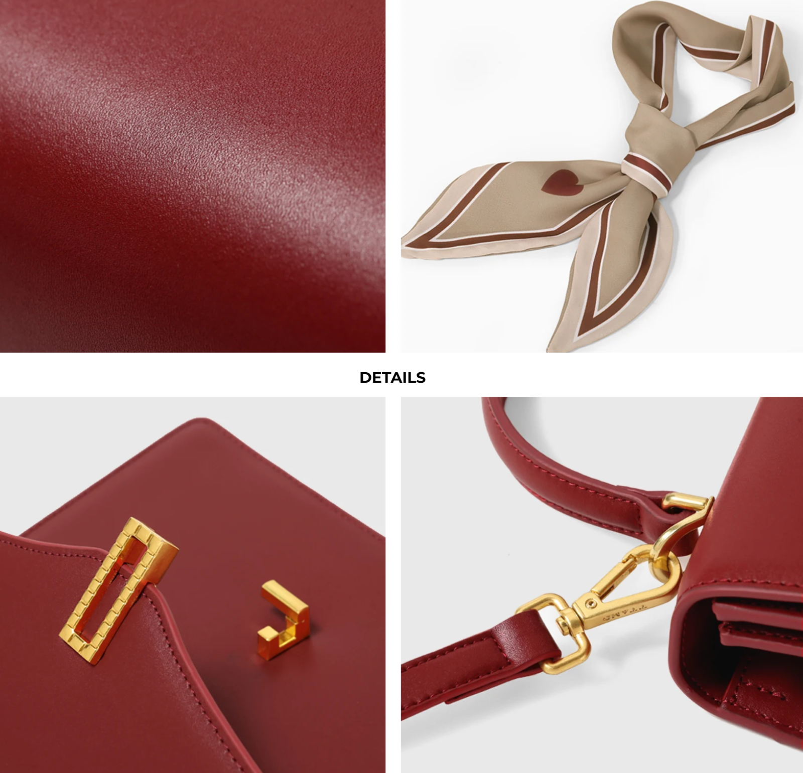 Borsa da donna strutturata con patta e manico superiore