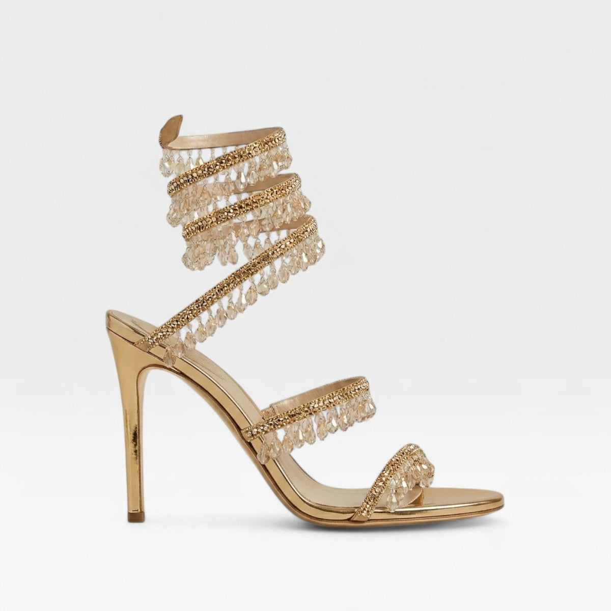 Sandales stilettos pour femme ornées et à brides croisées