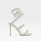 Damen-Stilettosandalen mit Verzierungen und Riemchen zum Umschlingen