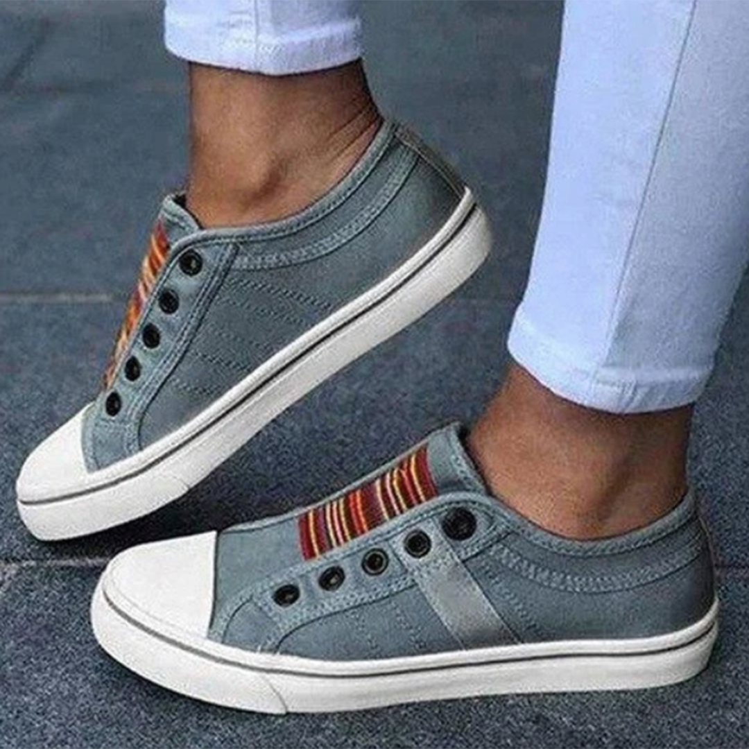 Women’s Double Buckle Casual Sneakers