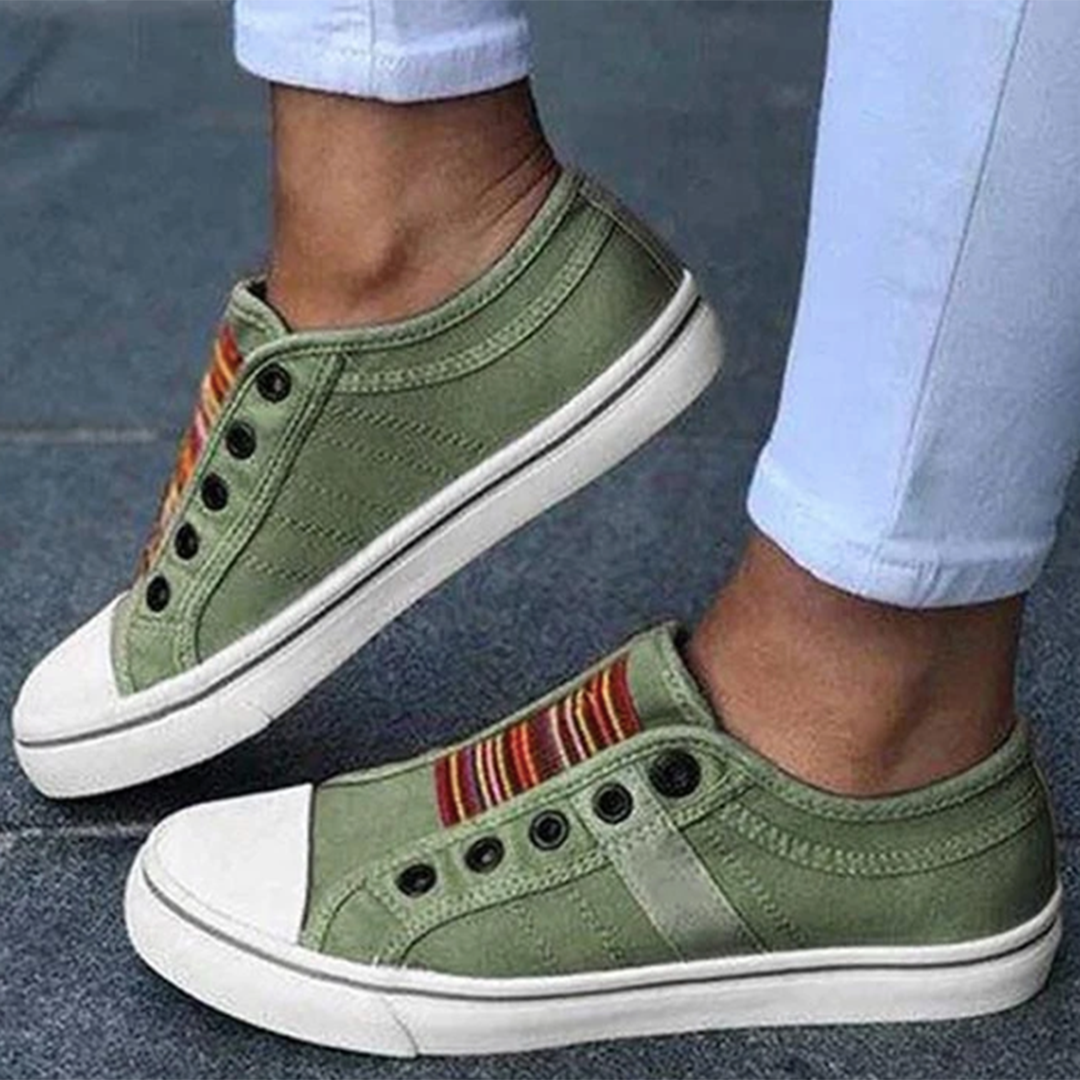 Women’s Double Buckle Casual Sneakers