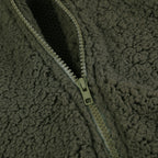 Women's Hooded Sherpa Fleece Jacket With Zip Front