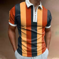 Herren bedrucktes Freizeit-Poloshirt mit klassischem Kragen