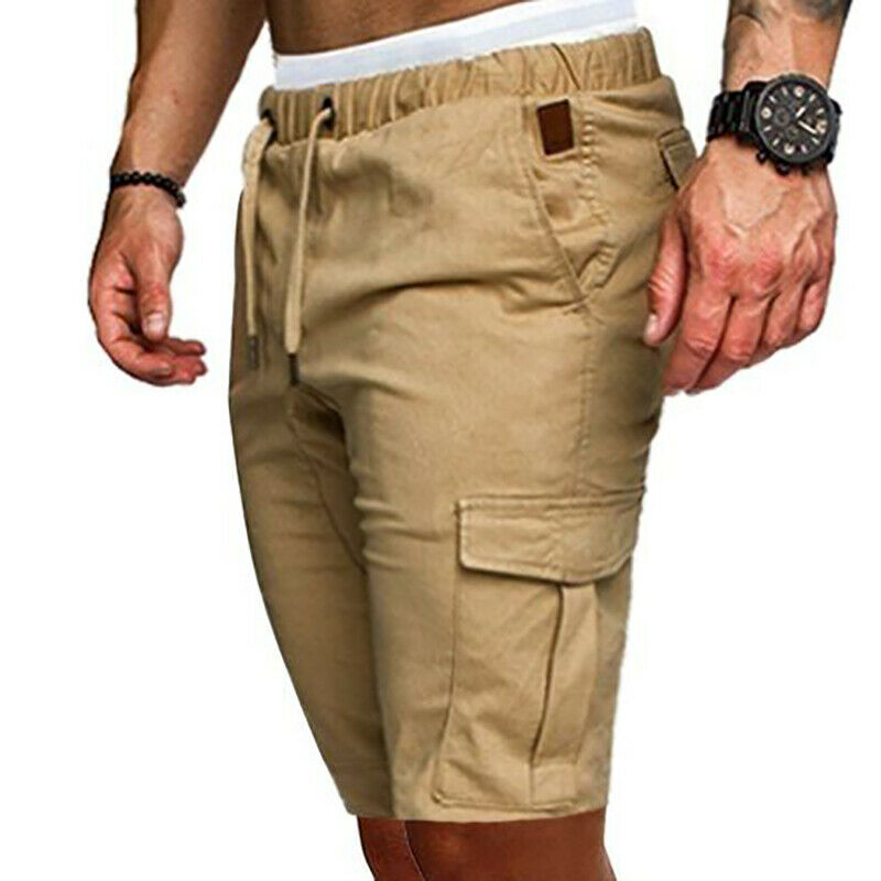 Herren Cargo-Shorts mit Kordelzug und Utility-Taschen