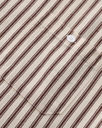Men's Relaxed Striped Linen-Blend Button-Up Shirt with Roll-Up Sleeves and Coastal Casual Fit
