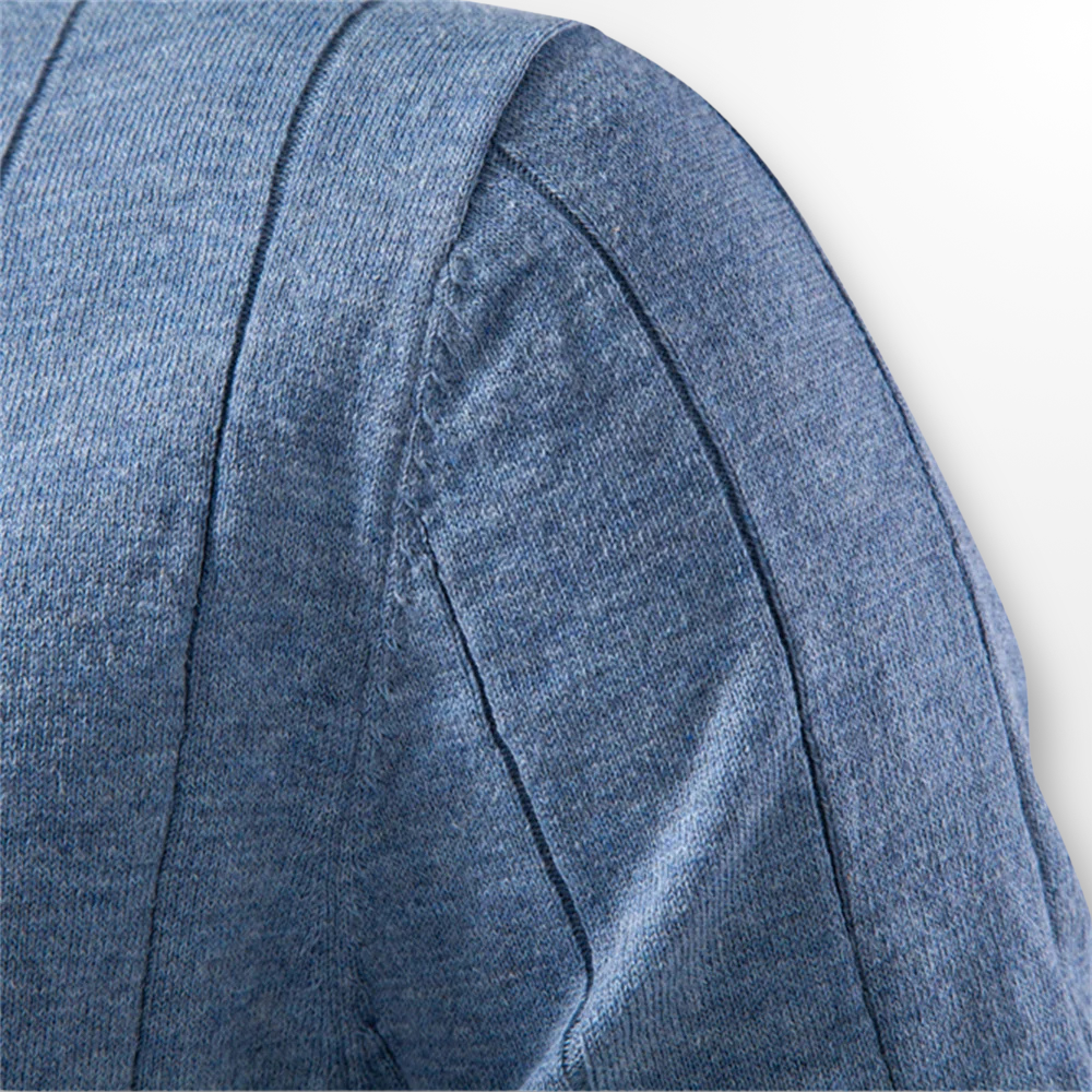 Men's Ribbed Knit Crew Neck T-Shirt