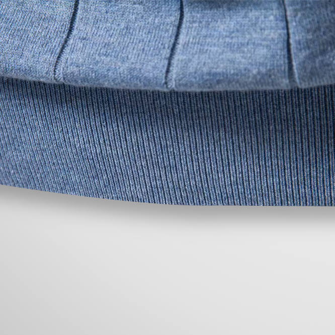 Maglione da uomo a maniche corte in maglia a coste
