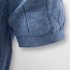 Maglione da uomo a maniche corte in maglia a coste