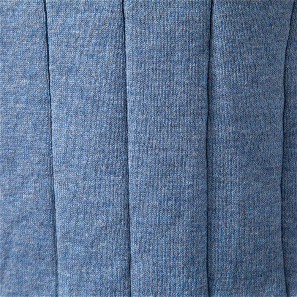 Men's Ribbed Knit Crew Neck T-Shirt