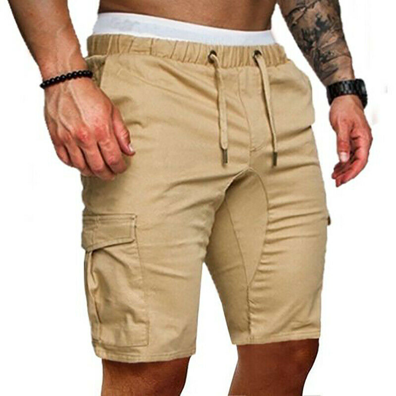 Herren Cargo-Shorts mit Kordelzug und Utility-Taschen