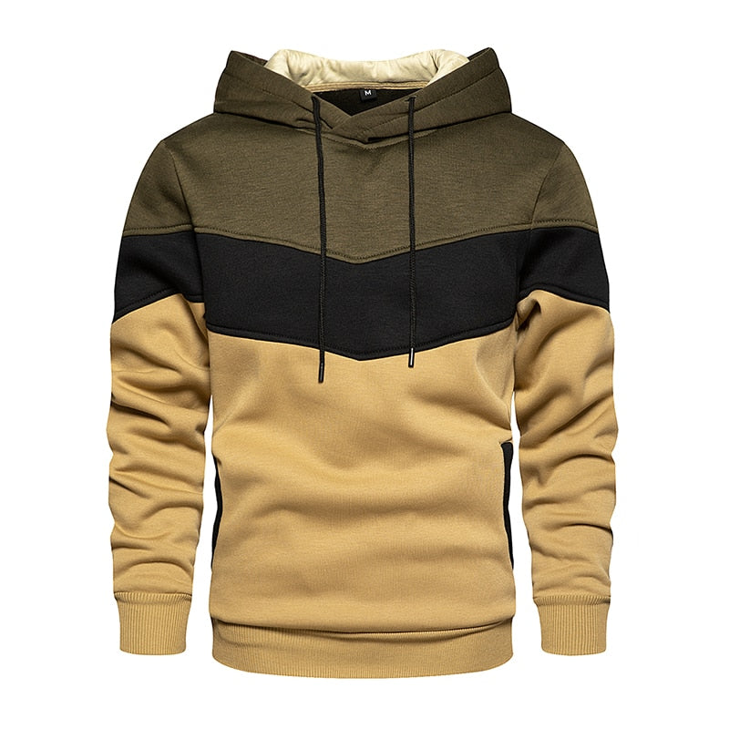 Sweat à capuche homme bicolore