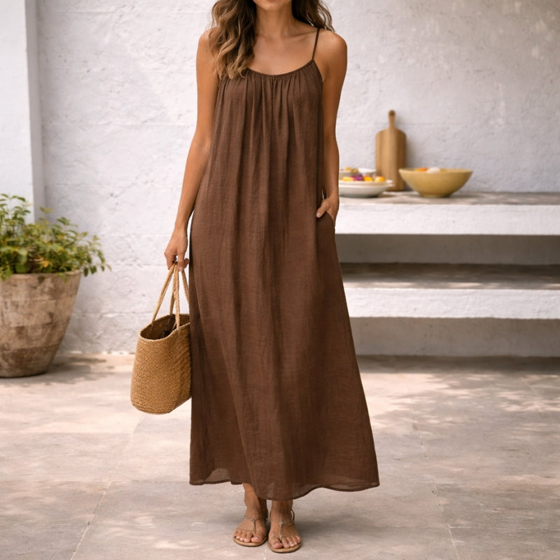 Robe nuisette maxi décontractée pour femme