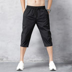 Herren-Schnelltrocknende Nylonshorts mit elastischem Bund und Kordelzug für Sommeraktivitäten