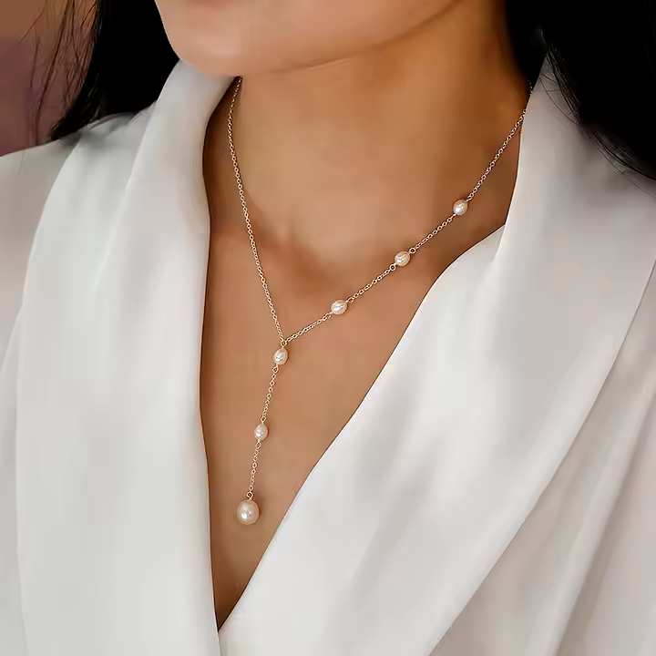 Women’s Pearl Drop Y-Necklace
