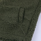 Women's Hooded Sherpa Fleece Jacket With Zip Front