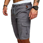 Herren Cargo-Shorts mit Kordelzug und Utility-Taschen