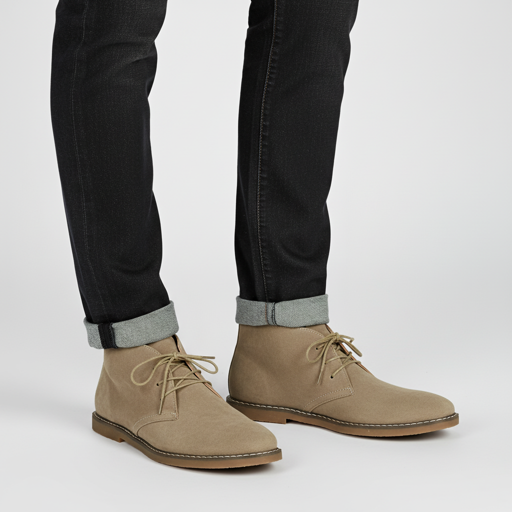 Herren Klassische Schnürstiefeletten mit gepolsterter Innensohle für den Alltag
