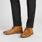 Men's Classic Lace-Up Ankle Boots with Cushioned Insole for Everyday Wear