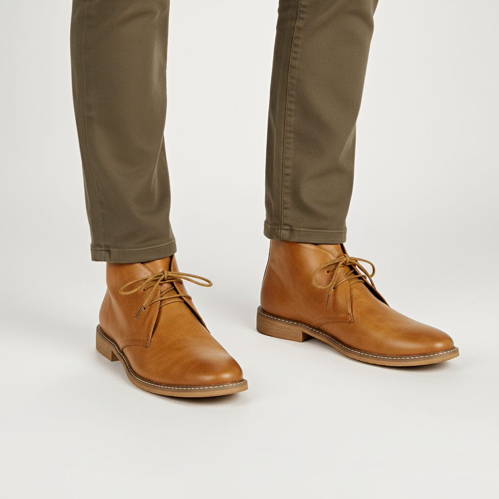 Herren Klassische Schnürstiefeletten mit gepolsterter Innensohle für den Alltag