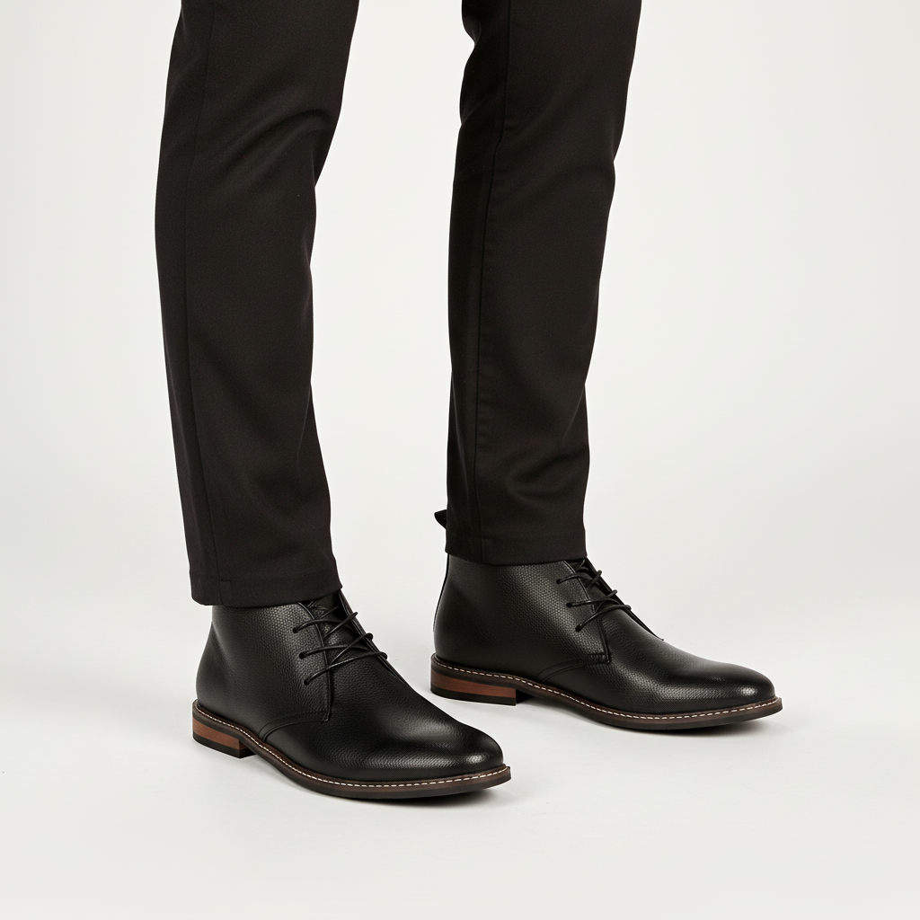 Herren Klassische Schnürstiefeletten mit gepolsterter Innensohle für den Alltag