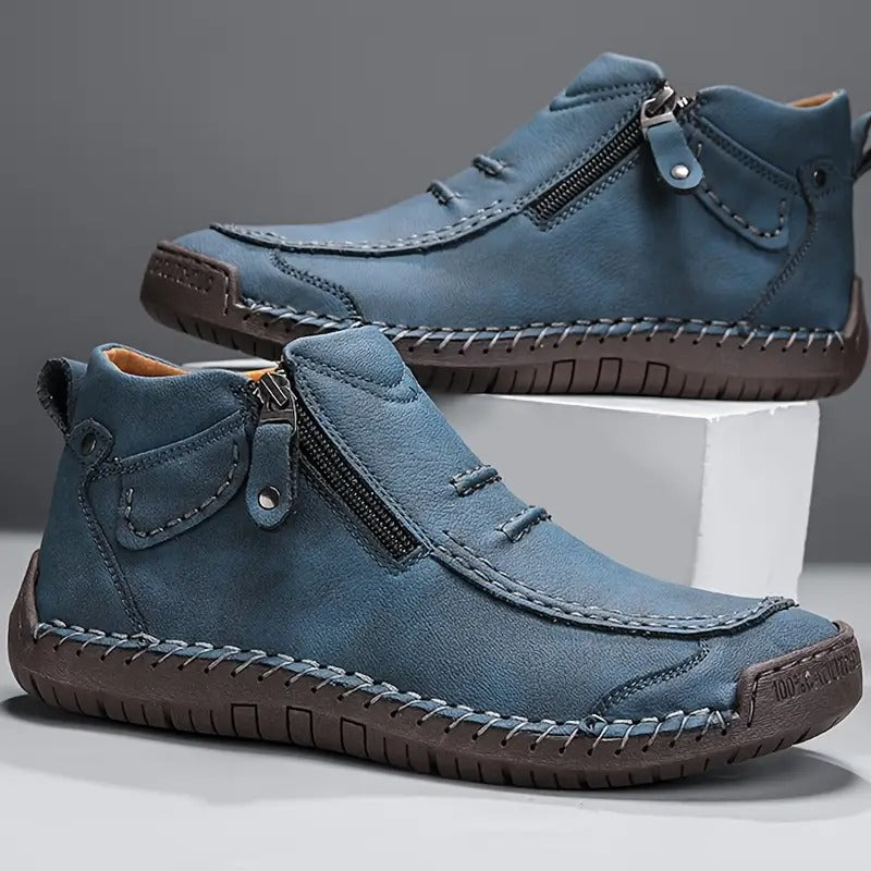 Men’s Vintage Zip Ankle Shoes
