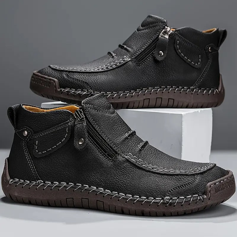 Men’s Vintage Zip Ankle Shoes