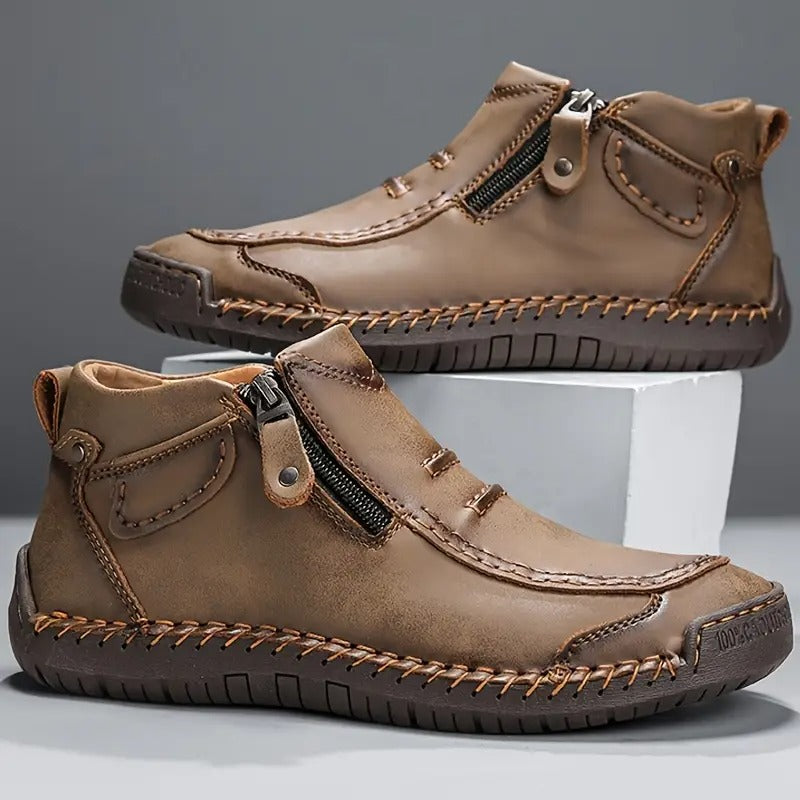 Men’s Vintage Zip Ankle Shoes