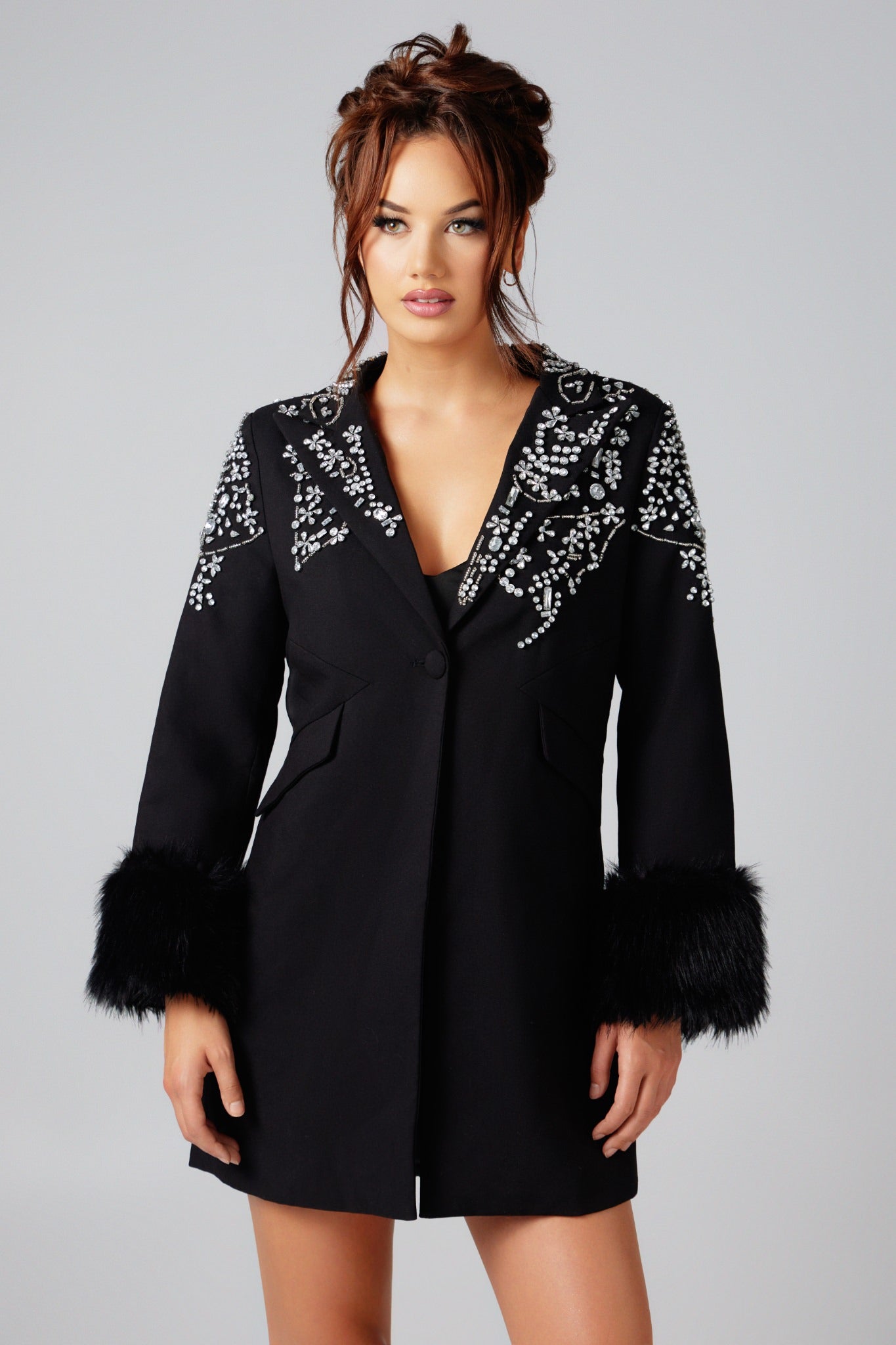 Centre Stage Rhinestone Coat