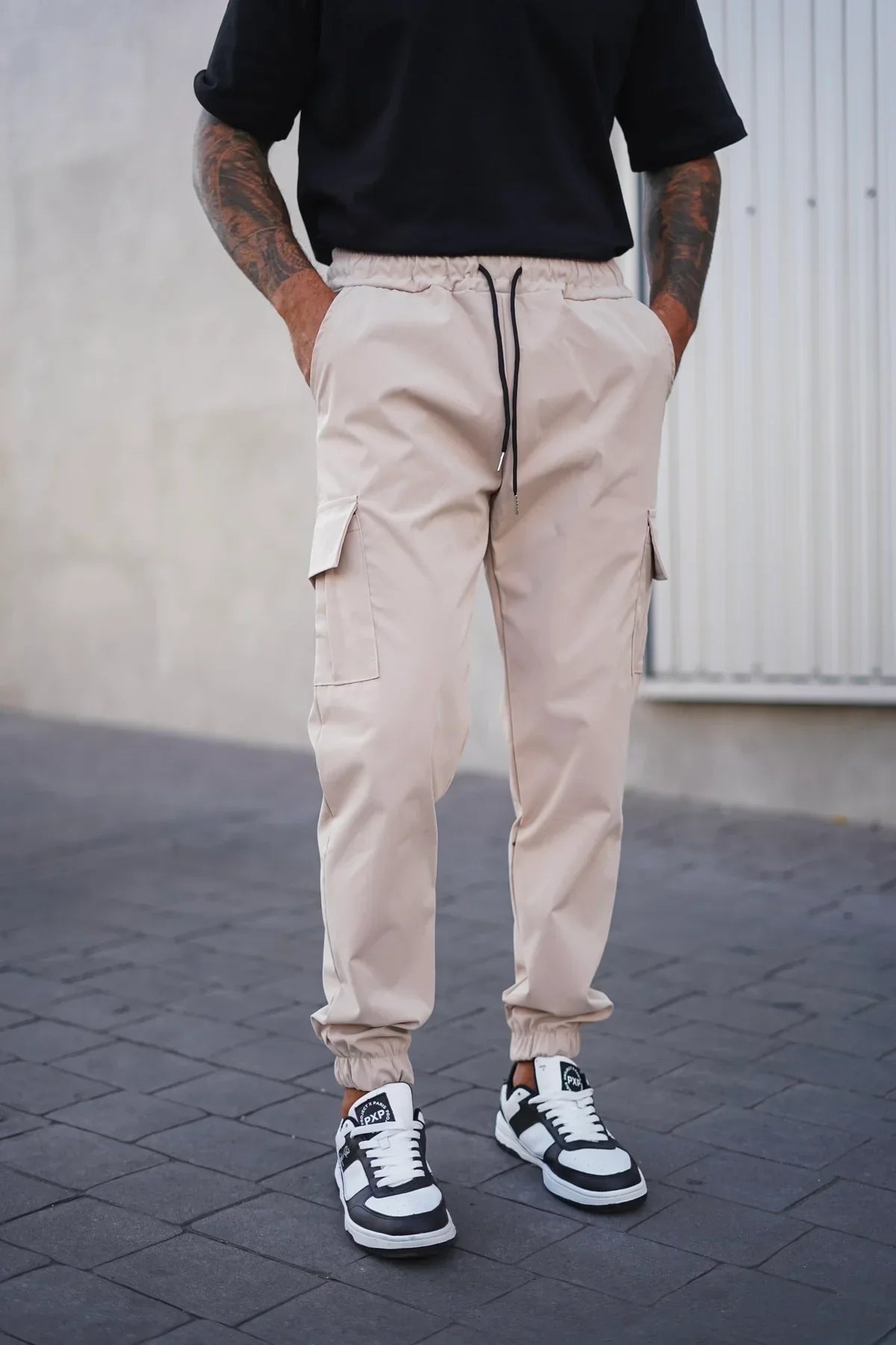 Herren-Cargo-Jogger mit schmal zulaufendem Bein