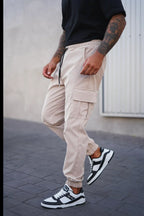Pantalon cargo jogger fuselé pour homme