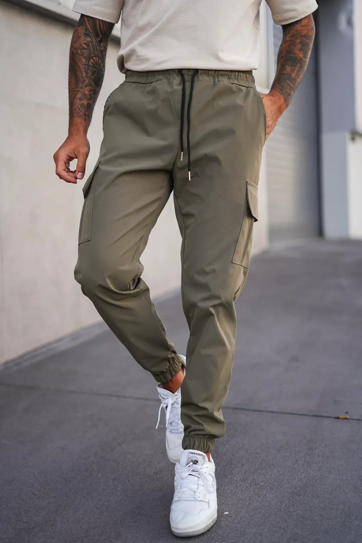 Herren-Cargo-Jogger mit schmal zulaufendem Bein
