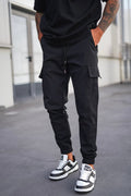 Pantalon cargo jogger fuselé pour homme