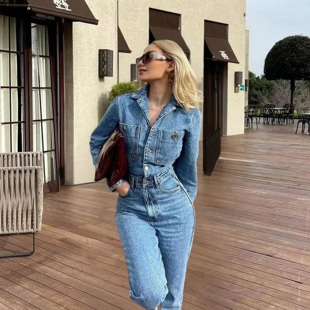 Women’s Utility Denim Jumpsuit