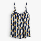 Women's Abstract Geometric Print Spaghetti Strap Cami Top