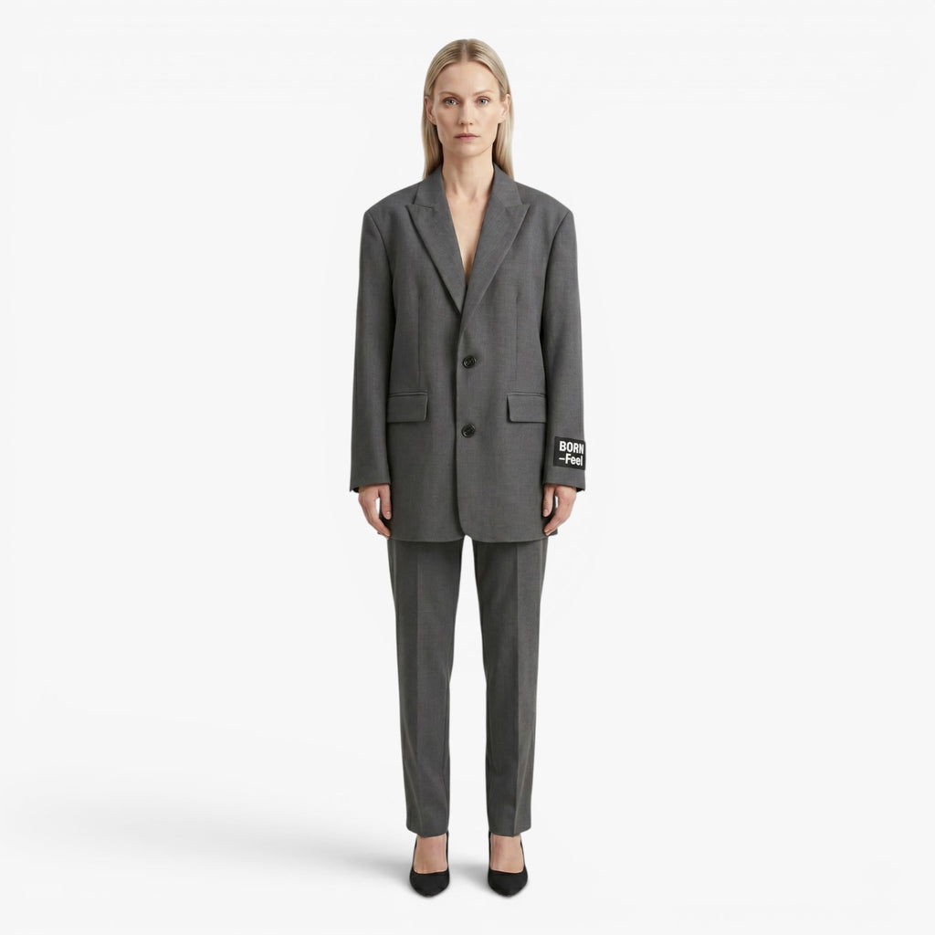Women's Oversized Single-Breasted Blazer