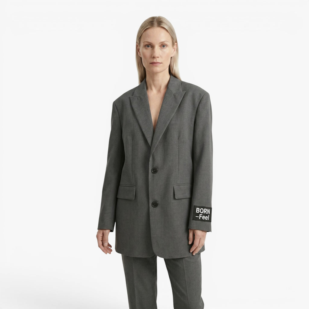 Women's Oversized Single-Breasted Blazer