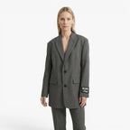 Women's Oversized Single-Breasted Blazer